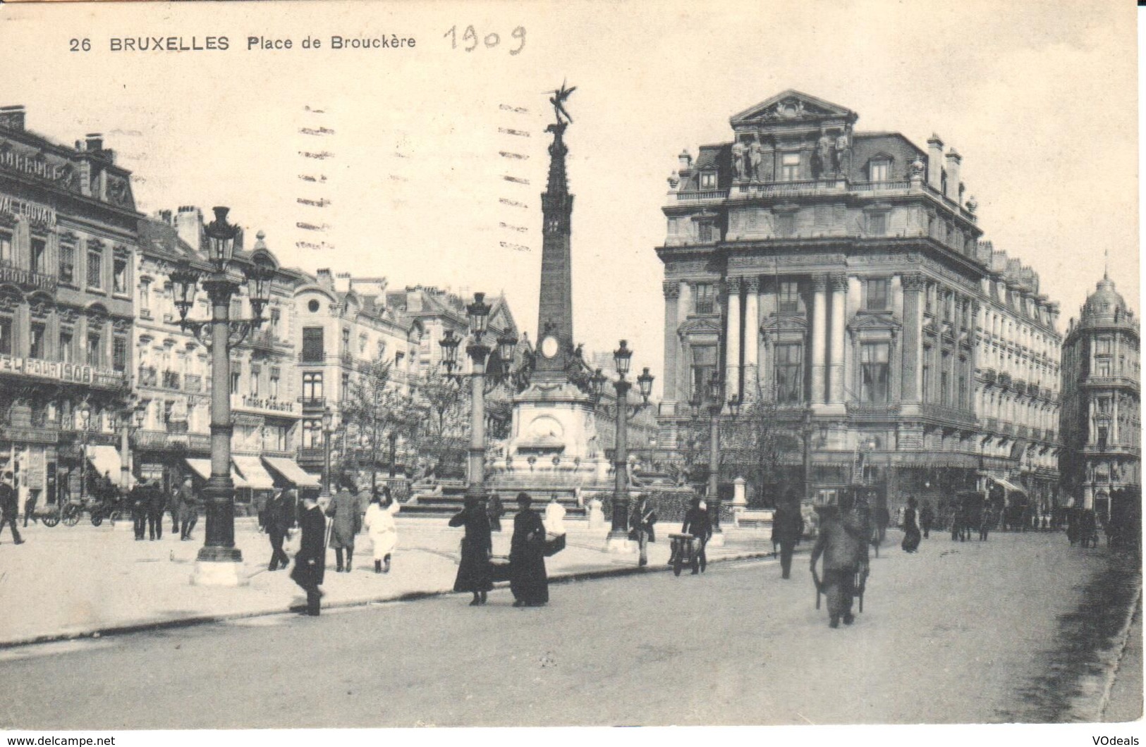 Bruxelles - Brussel - Place De Brouckère - Marktpleinen, Pleinen