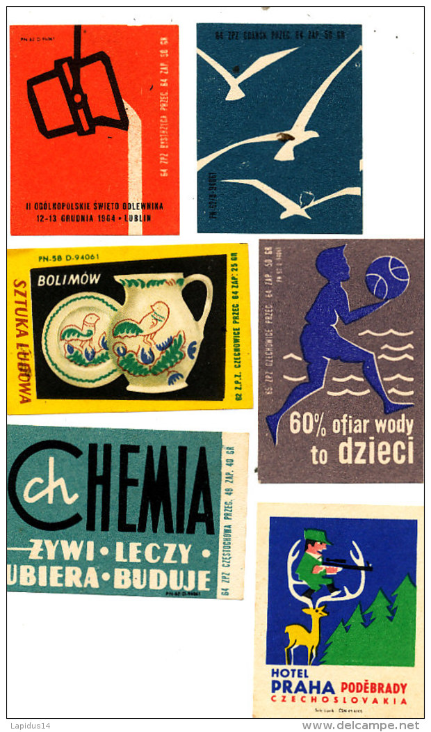 LOT D'ANCIENNES  ETIQUETTES DE BOITE D'ALLUMETTES - Matchbox Labels