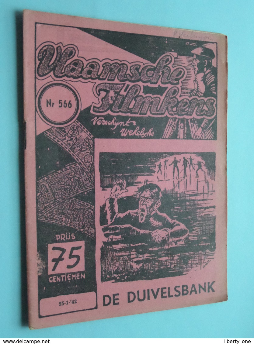 VLAAMSCHE FILMKENS ( Nr. 566 ) 25-1-'42 : De DUIVELSBANK ! - Juniors