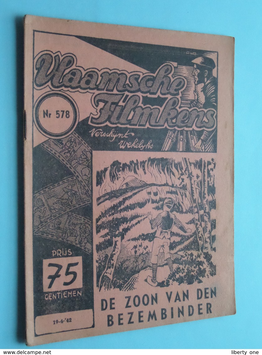 VLAAMSCHE FILMKENS ( Nr. 578 ) 19-4-'42 : De Zoon Van Den Bezembinder ! - Jeugd