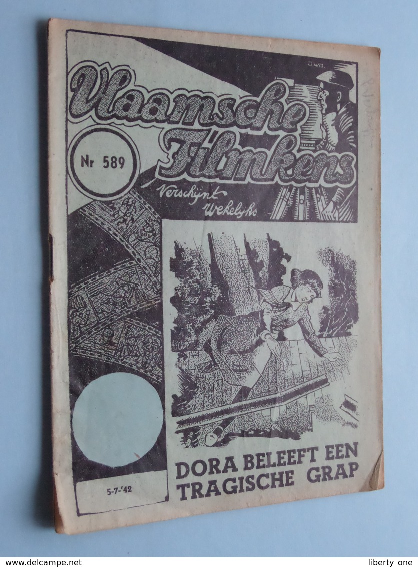 VLAAMSCHE FILMKENS ( Nr. 589 ) 5-7-'42 : DORA Beleeft Een Tragische Grap ! - Juniors