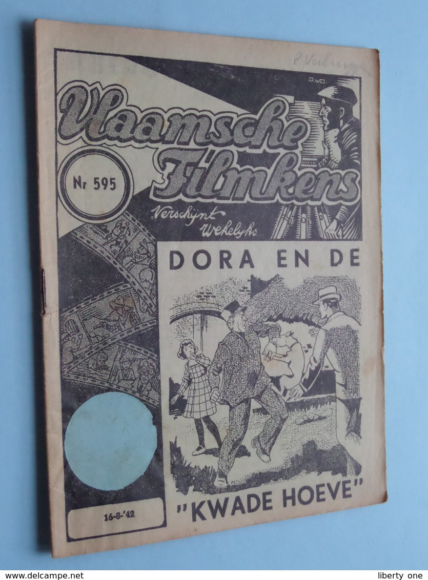 VLAAMSCHE FILMKENS ( Nr. 595 ) 16-8-'42 : DORA En De " KWADE HOEVE " ! - Juniors