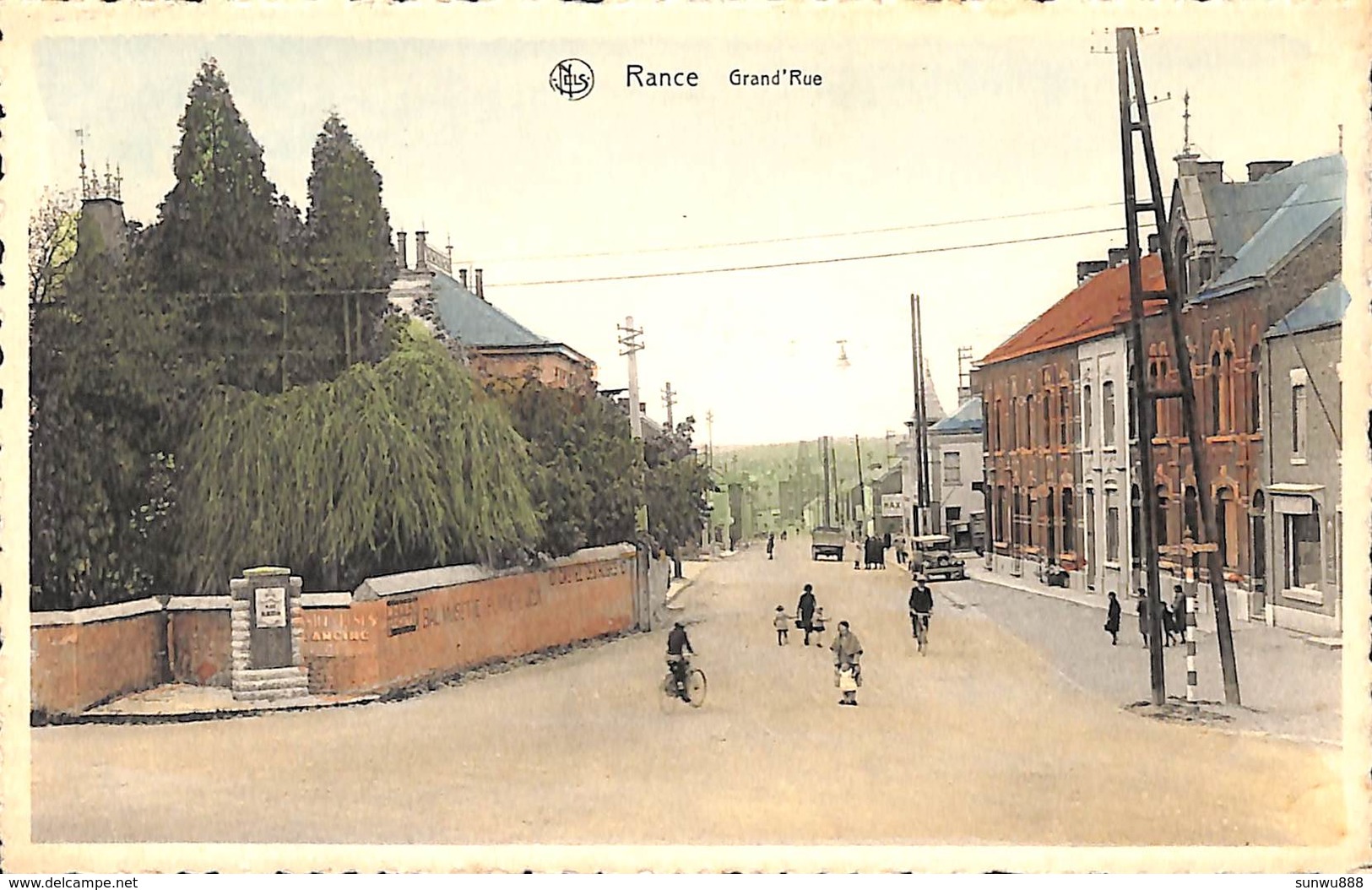 Rance - Grand'Rue (animée, Colorisée, Oldtimer, Edit Lambert-Gérin) - Sivry-Rance