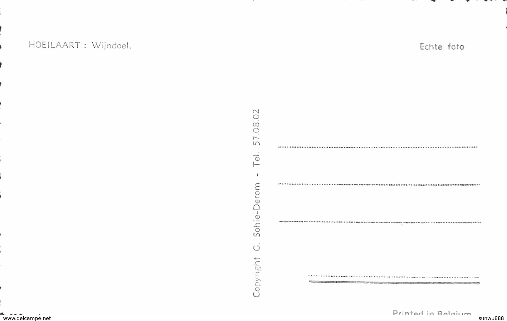 Hoeilaart - Wijndoel (echte Foto, Sohie-Derom) - Hoeilaart
