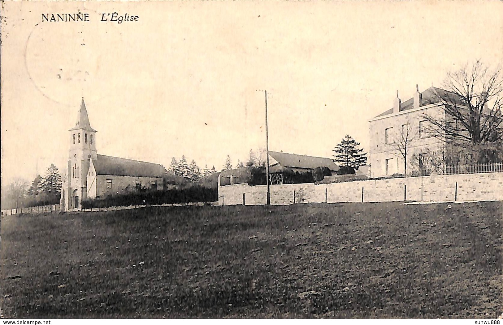 Nannine - L'Eglise (1924, Edit. Laflotte, Photo Bas-Oha 1923) - Namur