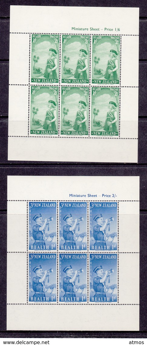 New Zealand MNH Michel Nr 374/75 Sheet From 1958 / Catw 30.00 EUR - Ongebruikt