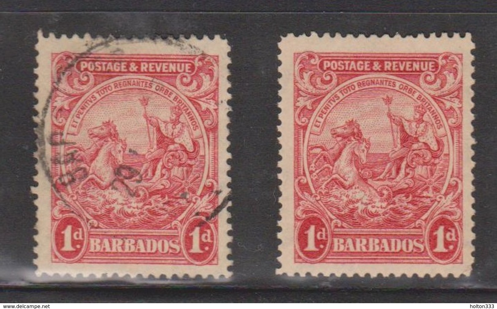 BARBADOS Scott # 167 MH & Used - Seal Of The Colony - Barbados (...-1966)