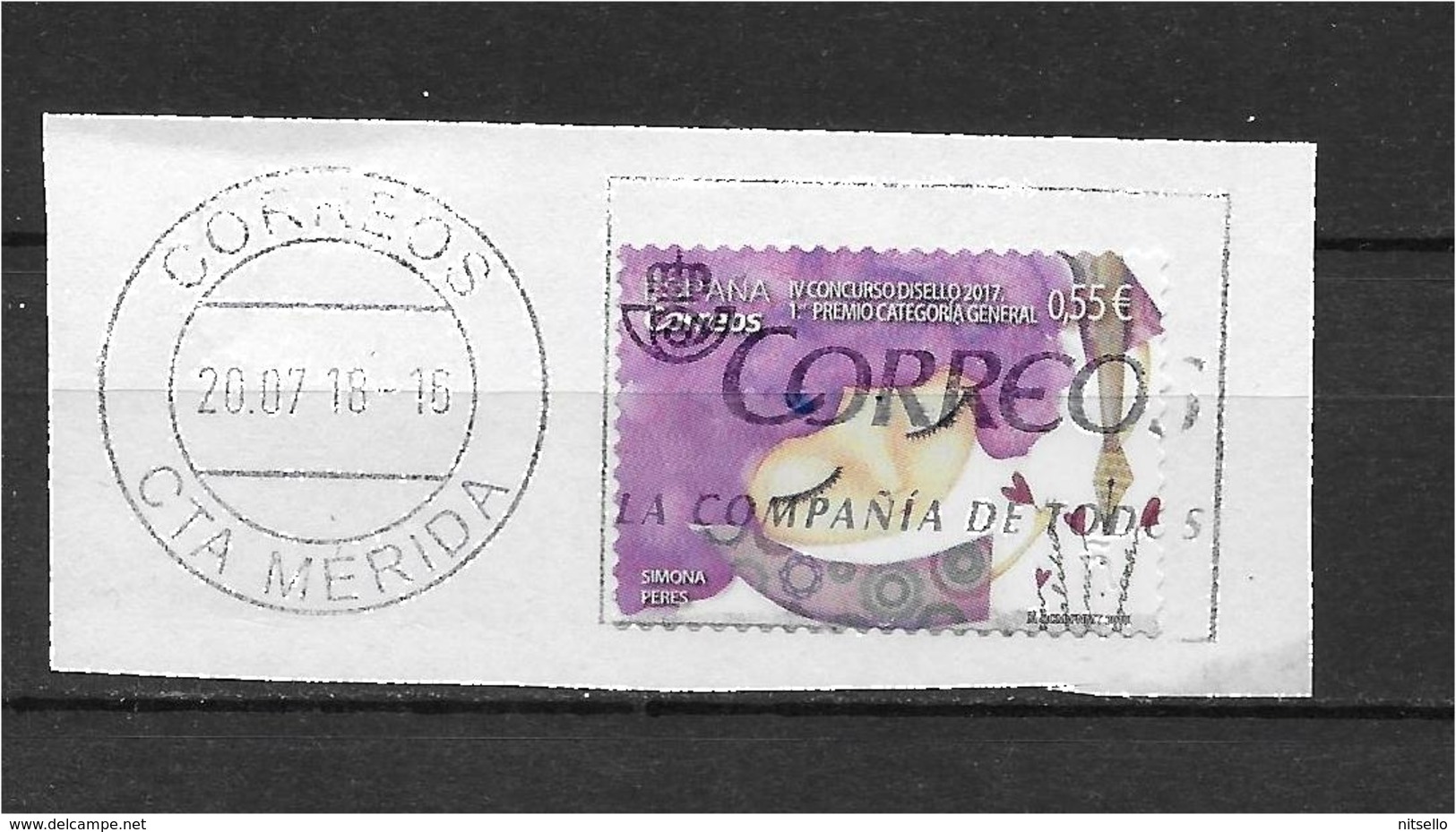 LOTE 1728  ///  ESPAÑA 2018 CON MATASELLO COMPLETO - Used Stamps