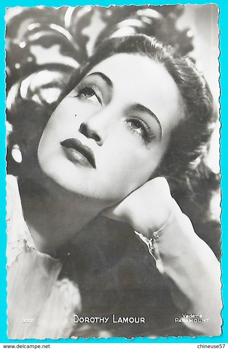 Carte Photo Dorothy Lamour Actrice Et Chanteuse Américaine - Actors