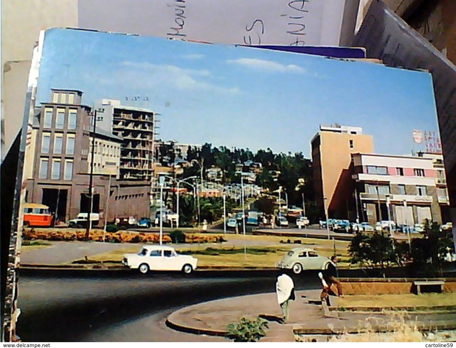 ETIOPIA  ETHIOPIA  ADDIS ABABA - The Haile - Selassie I Star Square AUTO CAR VB1969  GU3044 - Etiopia