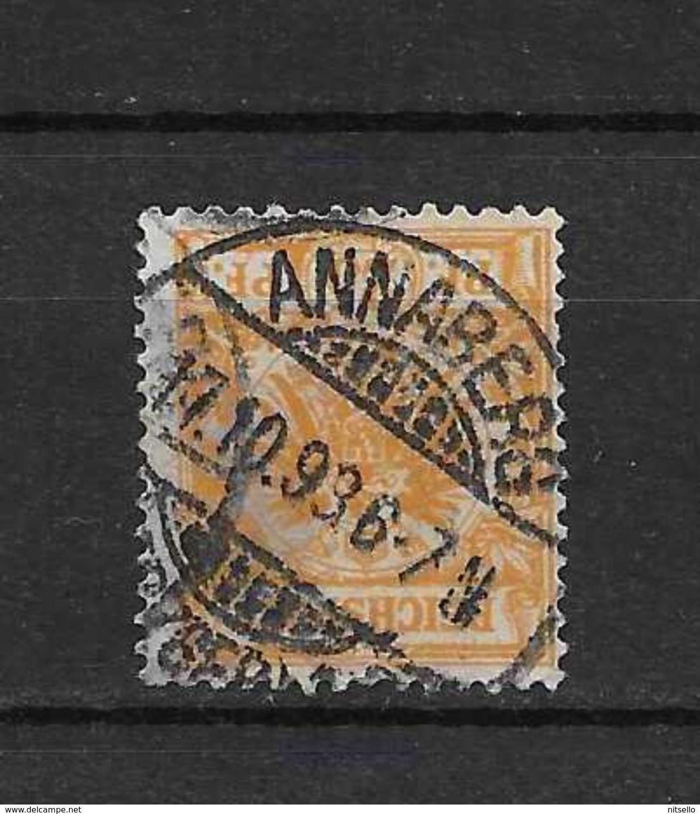 LOTE 1729 ///  ALEMANIA IMPERIO 1889-1900     YVERT Nº: 49  CON FECHADOR DE ANNABERG 17/10/1893 - Usados