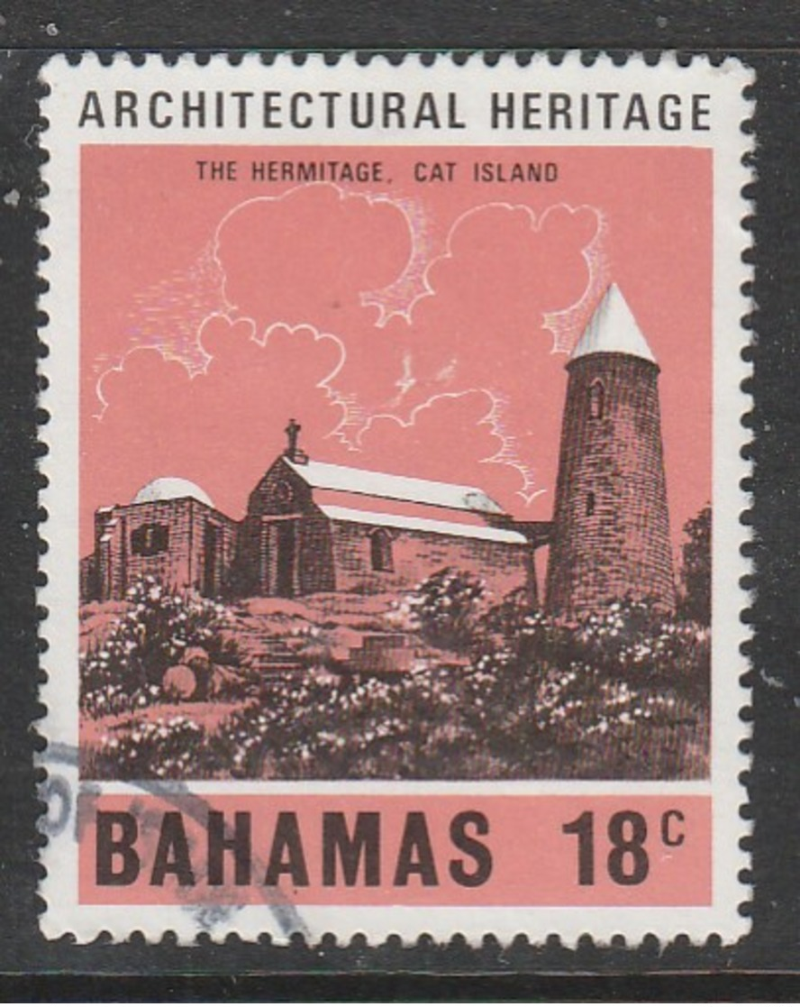 Bahamas 1978 Architectural Heritage 18c Rose/black SW 431 O Used - Bahamas (1973-...)