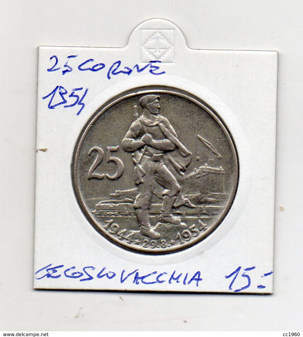 Cecoslovacchia - 1954 - 25 Corone - (MW1391) - Cecoslovacchia