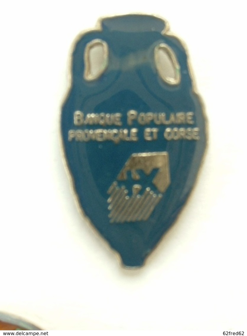 PIN'S BANQUE POPULAIRE PROVENCALE ET CORSE - AMPHORE - Banques