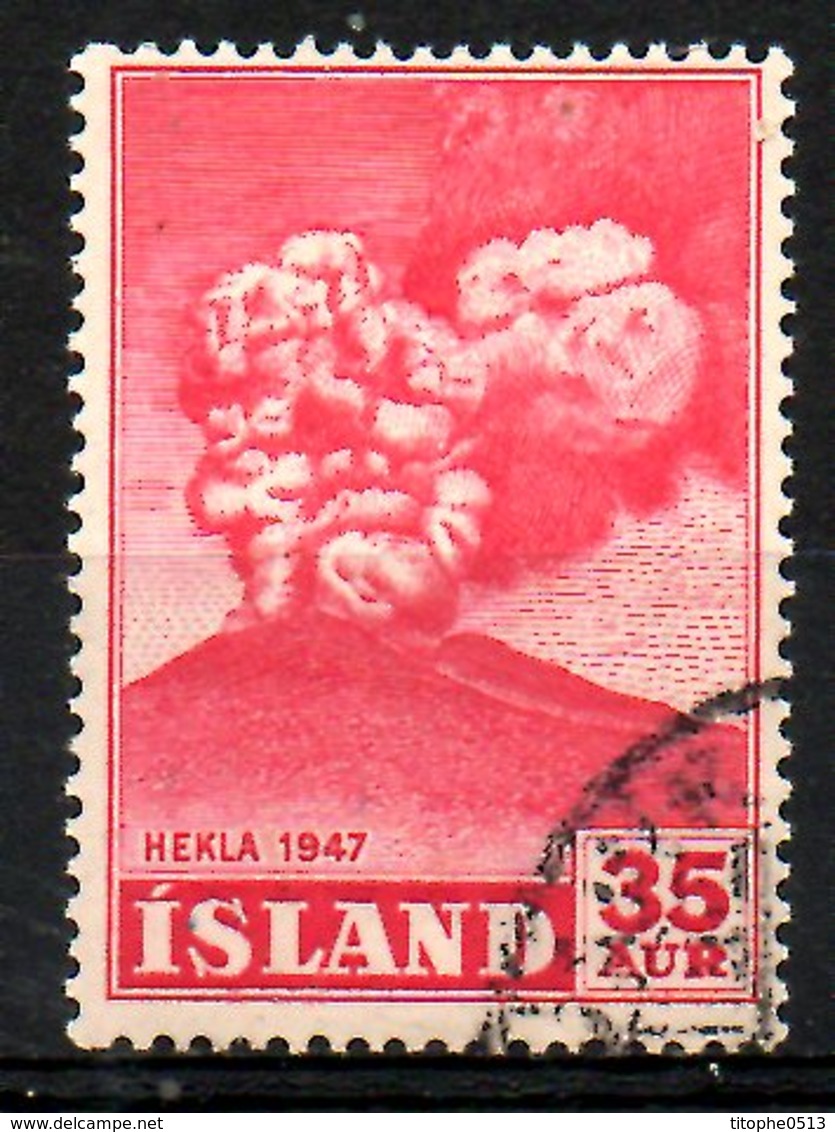 ISLANDE. N°210 Oblitéré De 1948. Volcan. - Volcanos