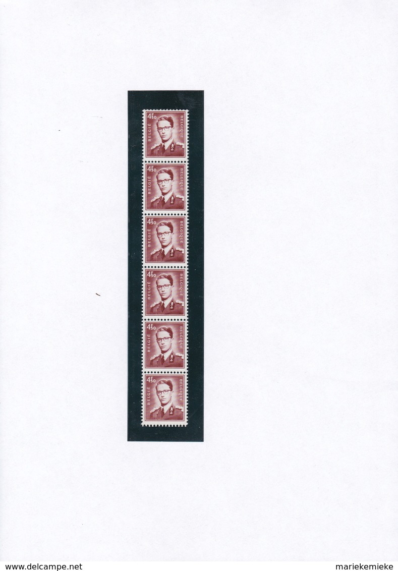 ROLZEGELS R43 (STROOK 6) KONING BOUDEWIJN / ROULEAUX R43 (BANDE 6) ROI BAUDOUIN - Coil Stamps
