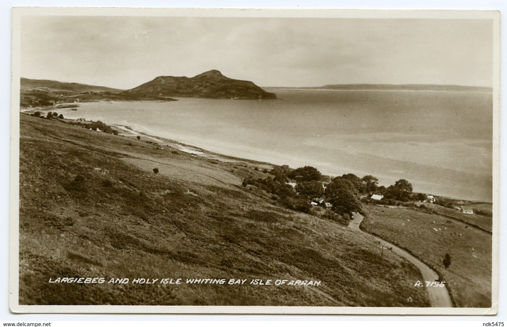 ISLE OF ARRAN : WHITING BAY - LARGIEBEG AND HOLY ISLE / ADDRESS - SHEFFIELD, KIRKSTONE ROAD (WALSTOW) - Ayrshire