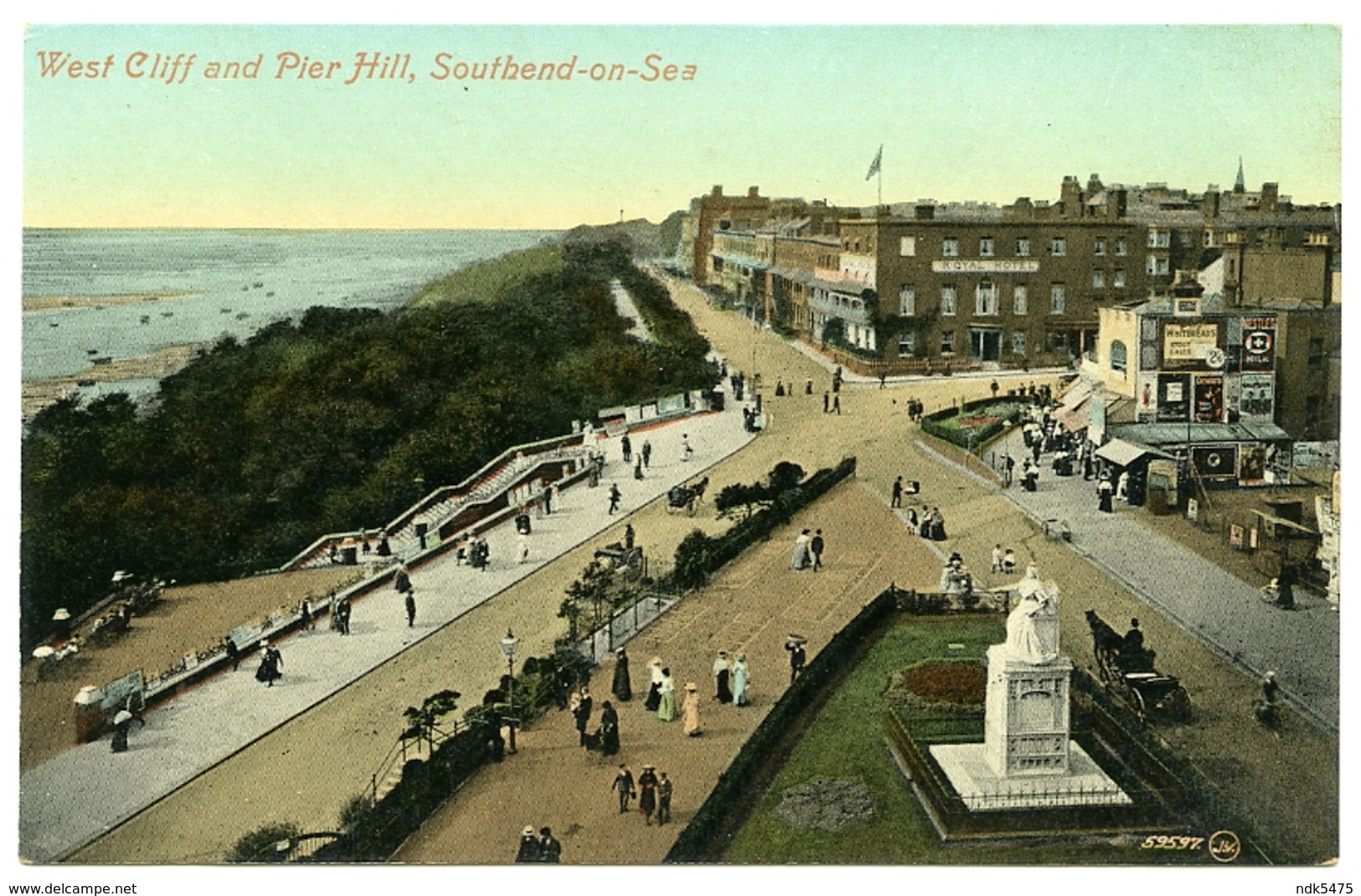 SOUTHEND ON SEA : WEST CLIFF AND PIER HILL - Southend, Westcliff & Leigh