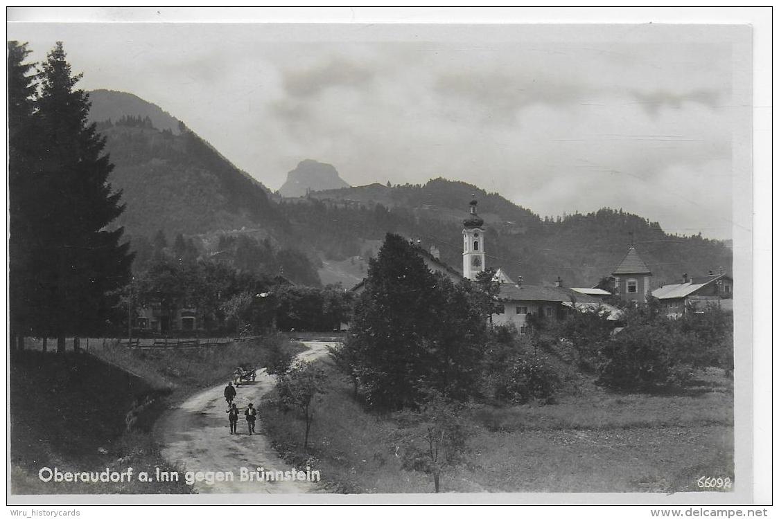 AK 0004  Oberaudorf Am Inn Gegen Brünnstein - Verlag Feldbauer Um 1920-30 - Rosenheim