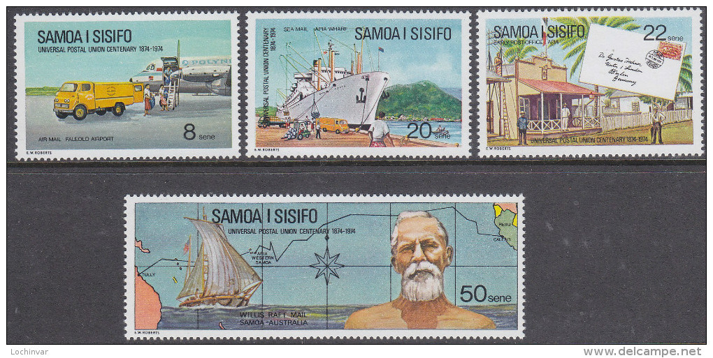 SAMOA, 1974 UPU 4 MNH - Samoa