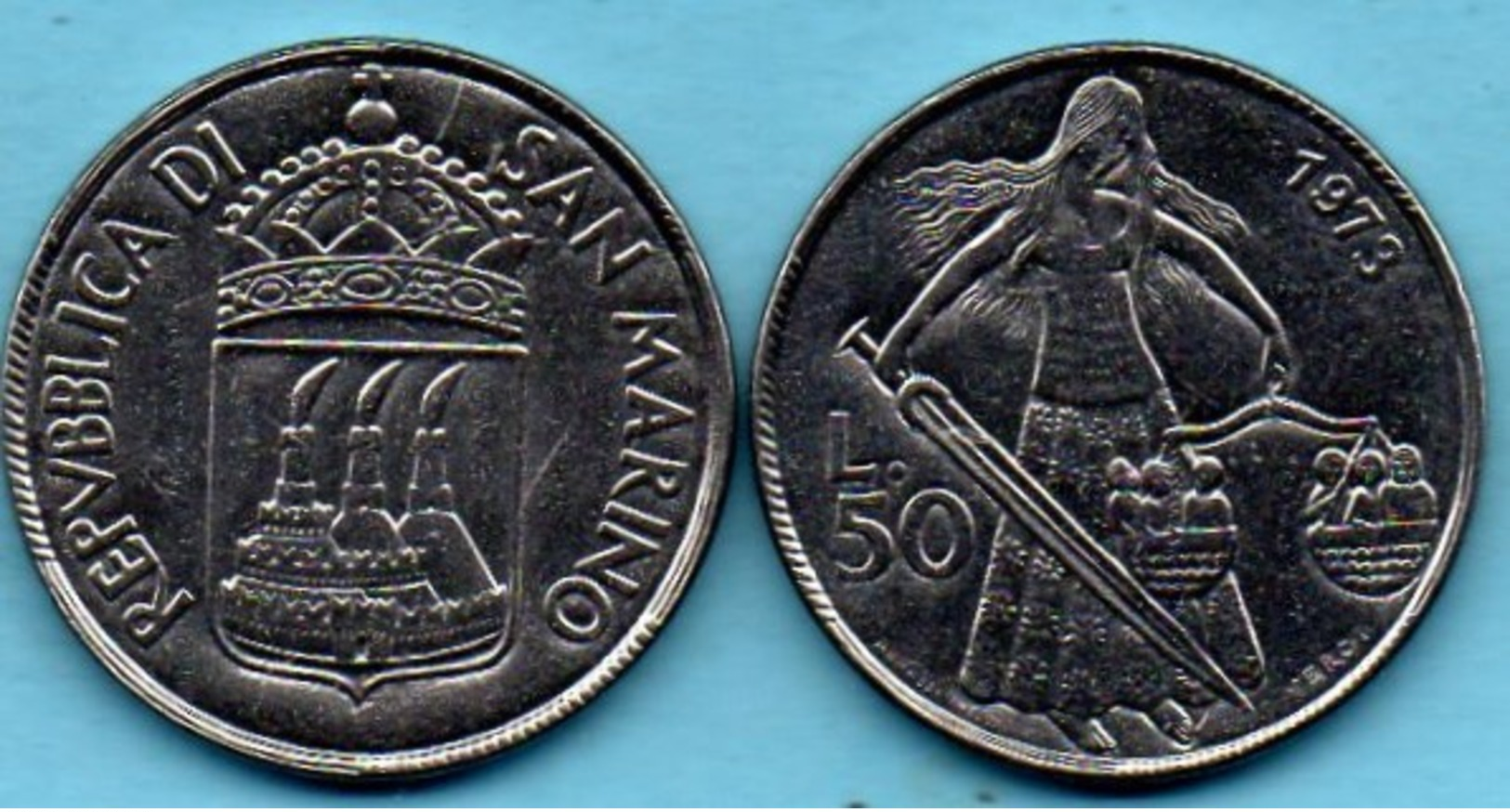 SAN MARINO / SAINT MARIN 50 LIRE 1973 - San Marino