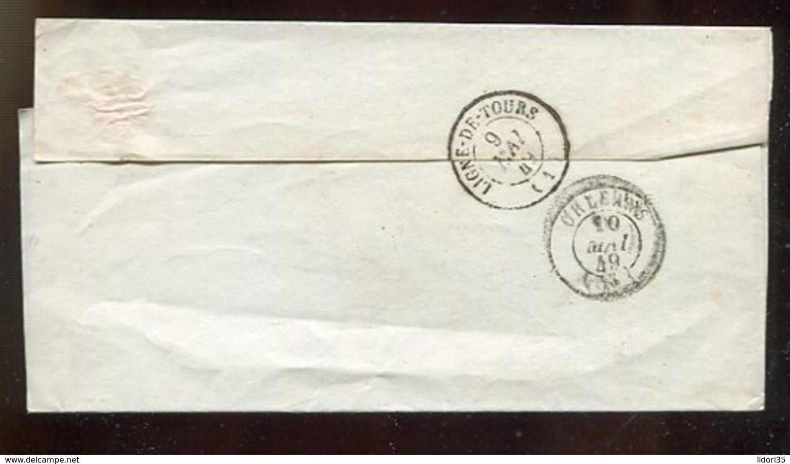 Frankreich / 1849 / Bf.-Huelle K2-Stempel NEUVILLE-AUX-BOIS, Rs. Weitere Stempel (15102) - 1849-1876: Klassik