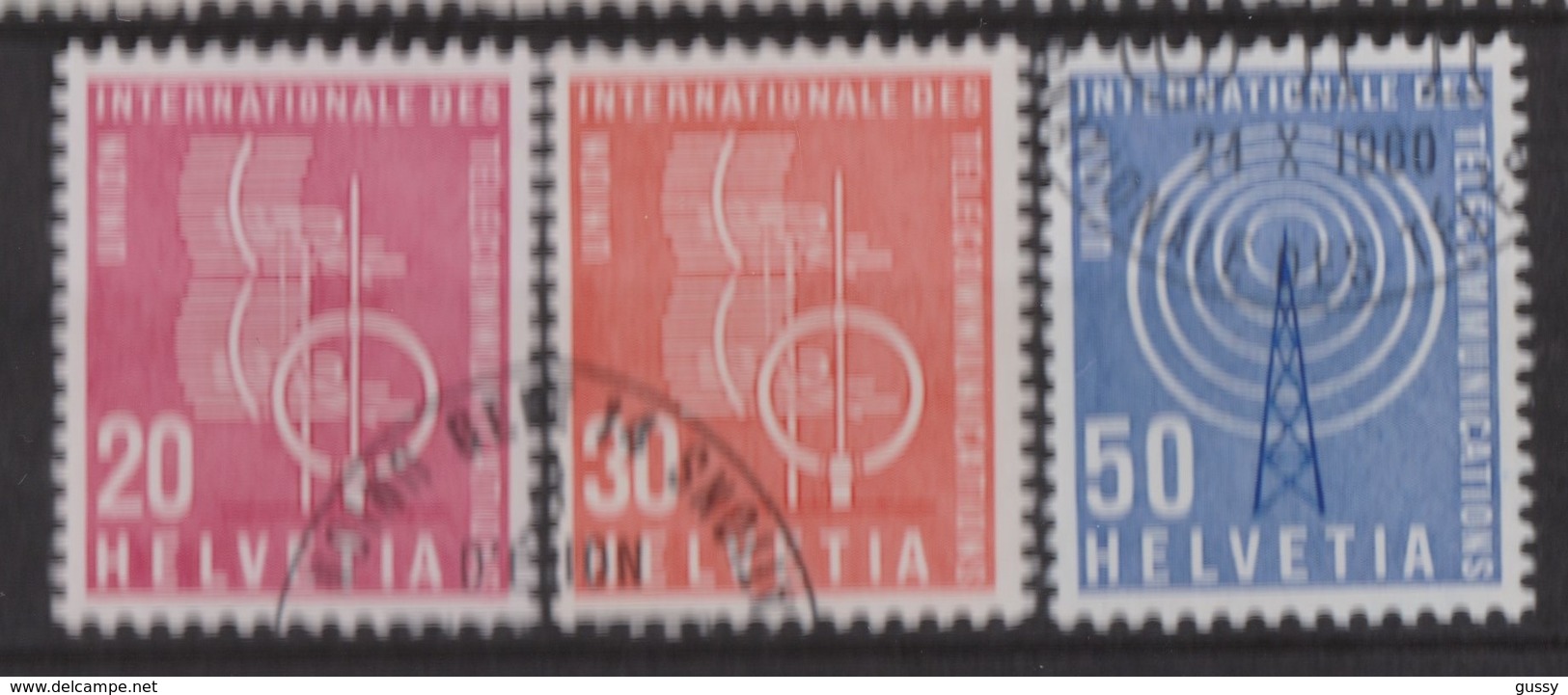 SUISSE Service 1960:   UIT, Sujets Symboliques, Série Complète ZNr 7-9, Oblitérée, TB - Service