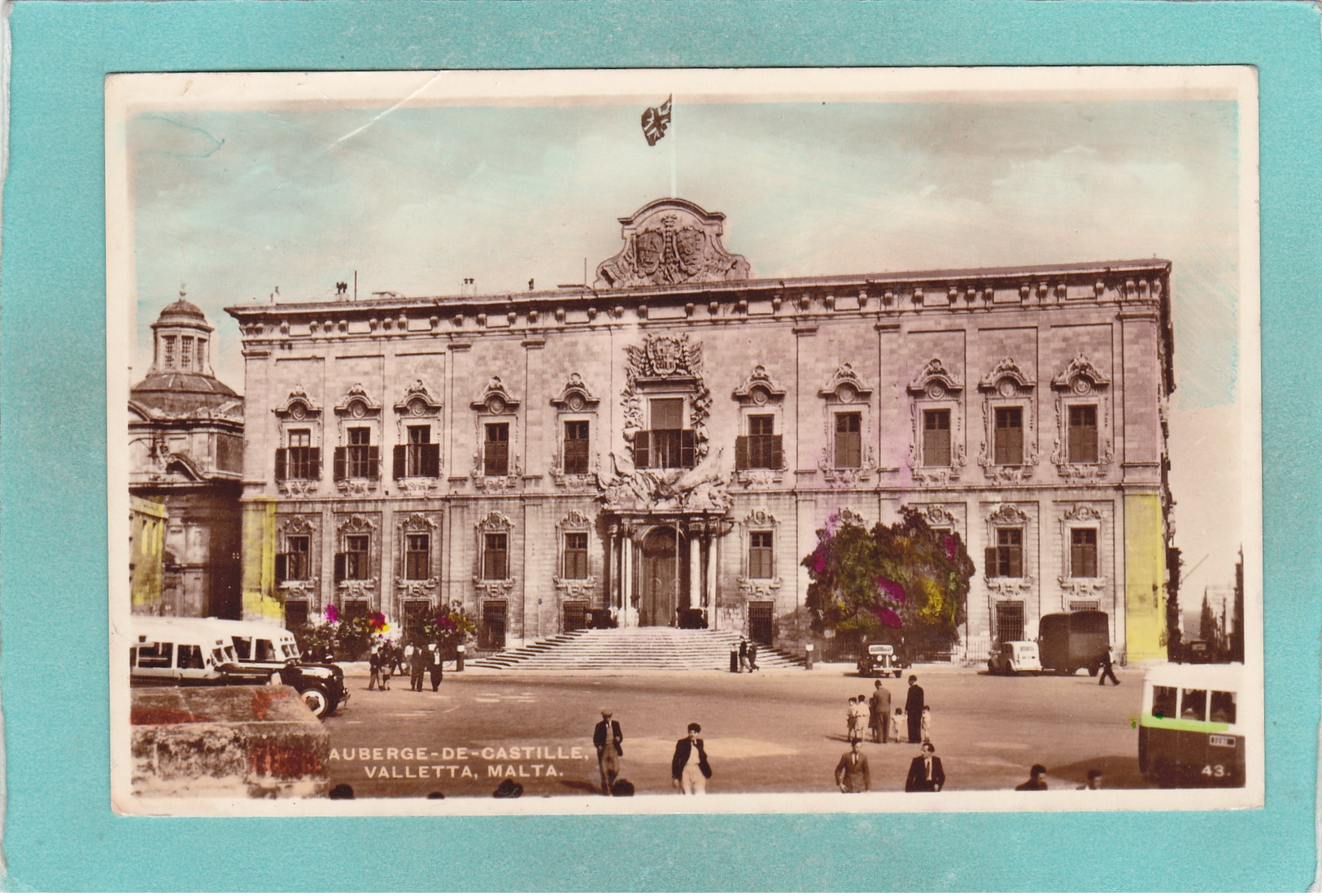 Old Postcard Of Auberge De Castille.Valletta,Malta,S49. - Malta