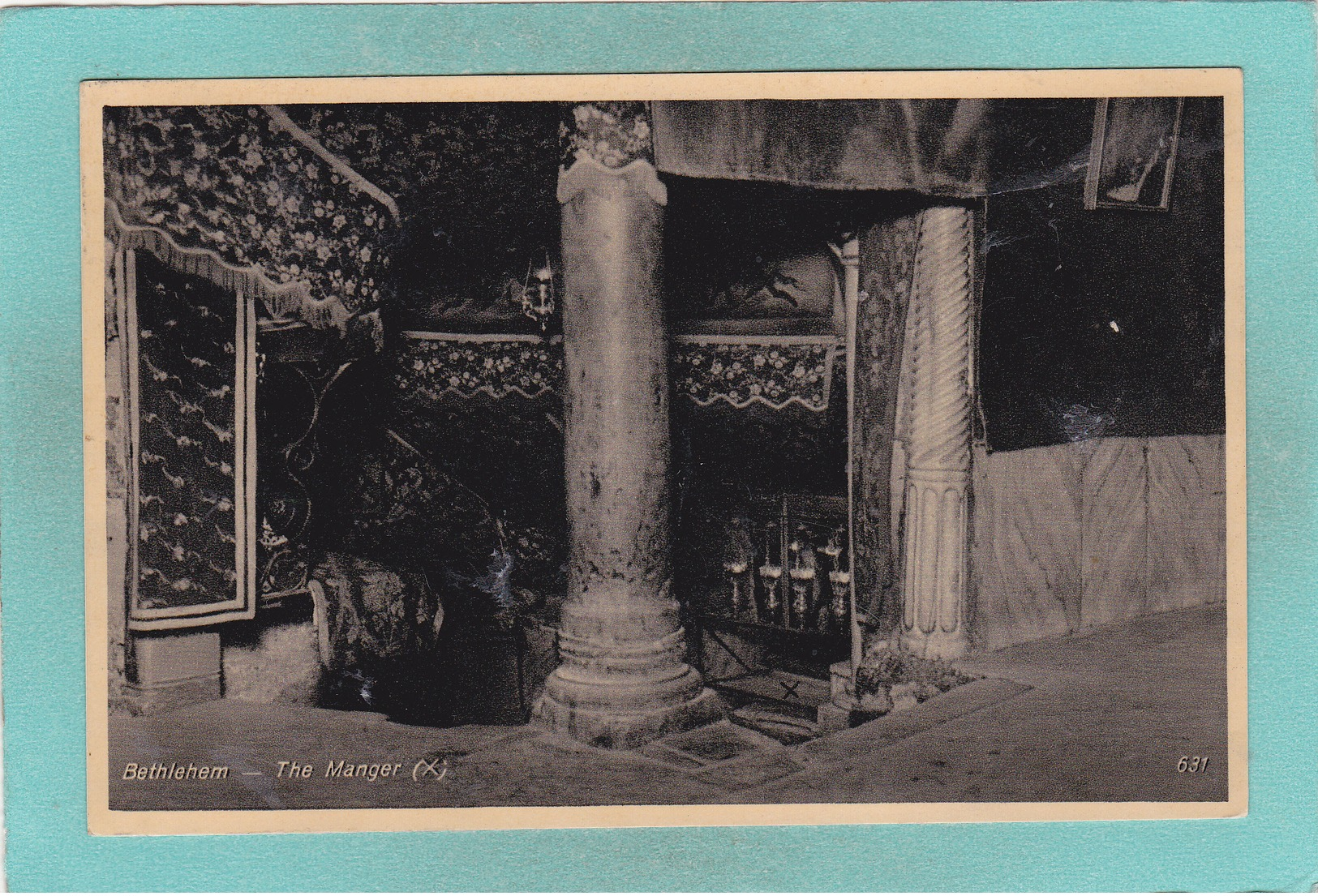 Old Postcard Of The Manger,Bethlehem,West Bank, Palestine,,S50. - Palestine