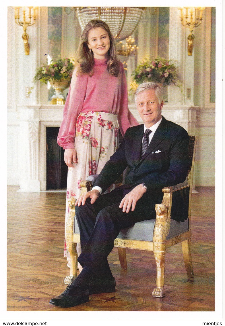 Queen Mathilde King Philippe  Elisabeth Eleanore Gabriel Emmanuel Belgium ( R 75 - Familles Royales