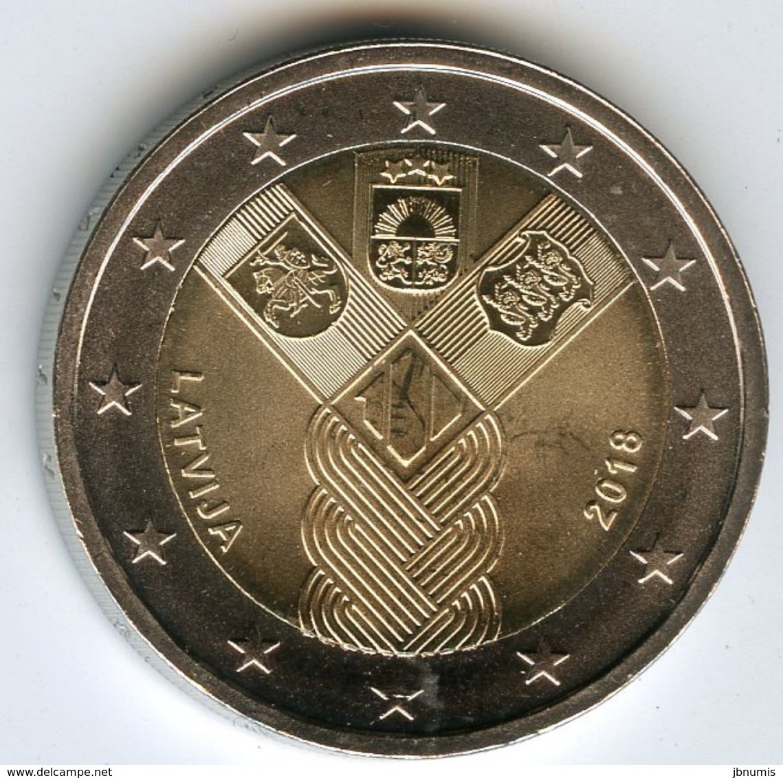 Lettonie Latvia 2 Euro 2018 100 Ans D'indépendance UNC - Lettonie