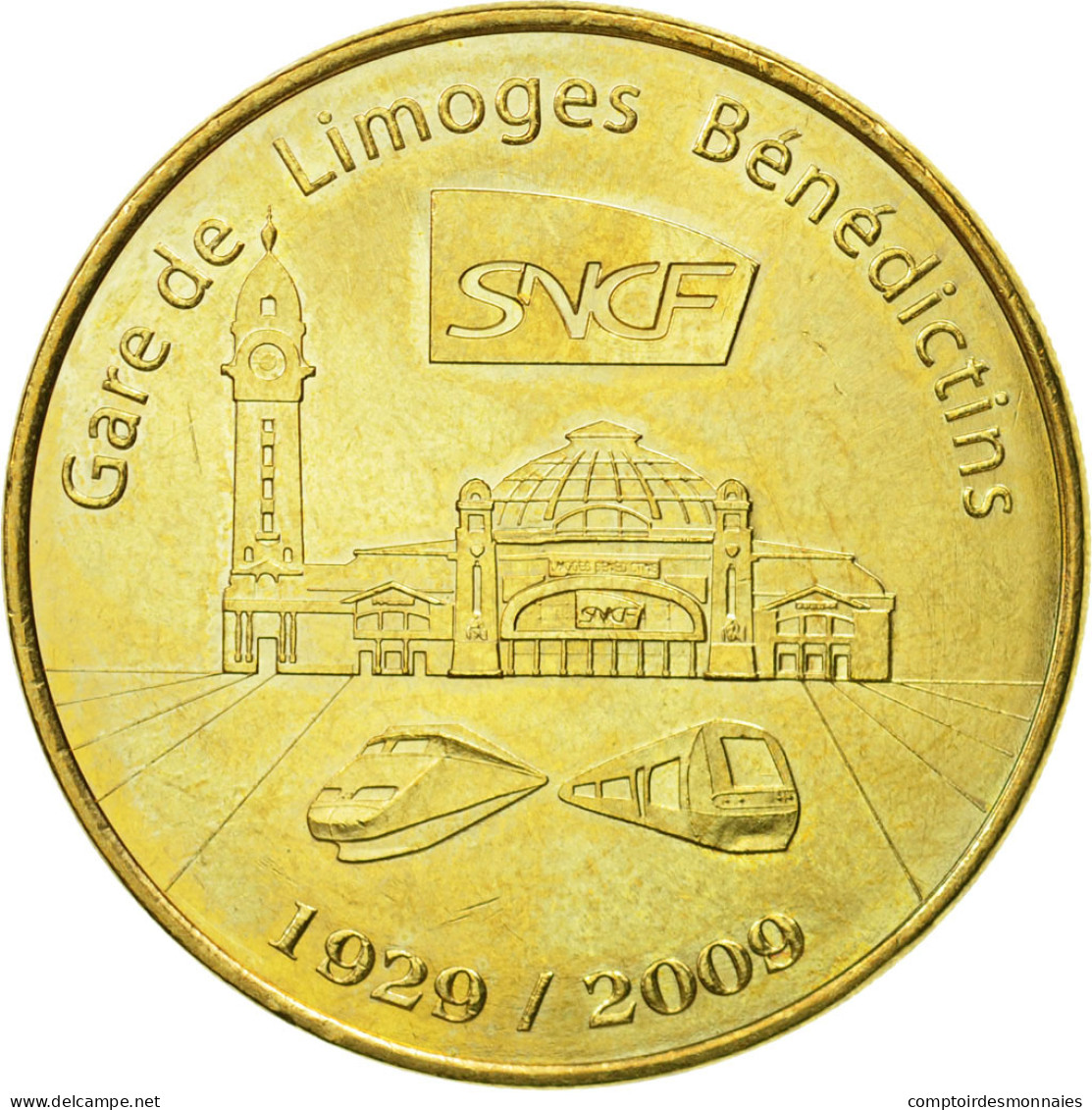 France, Jeton, Jeton Touristique, Limoges, Gare Des Bénédictins, 2009, MDP - Autres & Non Classés