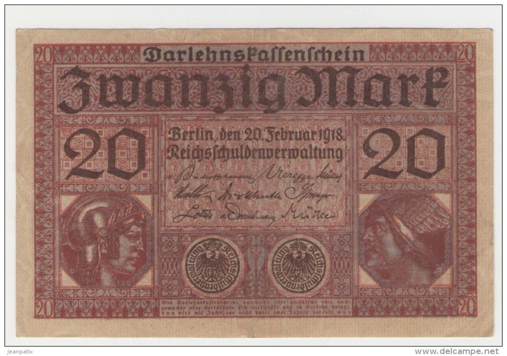 ALLEMAGNE Billet De 20 Zwanzig Mark - Berlin Février 1918 - 20 Mark