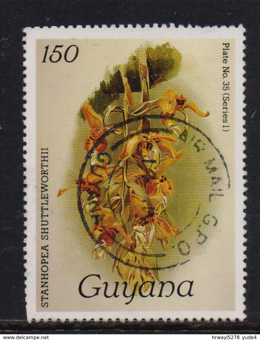 Guyana , Orchids, (plate No. 35, Serie 1) Really Used - Guiana (1966-...)