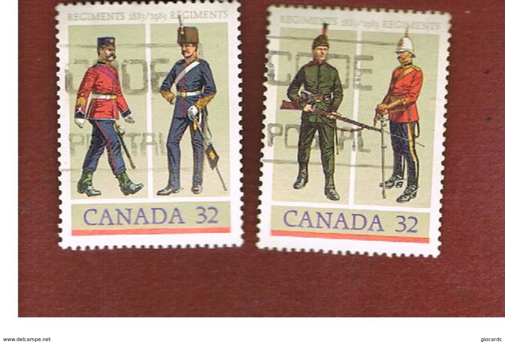 CANADA - SG 1114.1115  - 1983  ARMY REGIMENTS: COMPLET SET OF 2    -  USED - Oblitérés