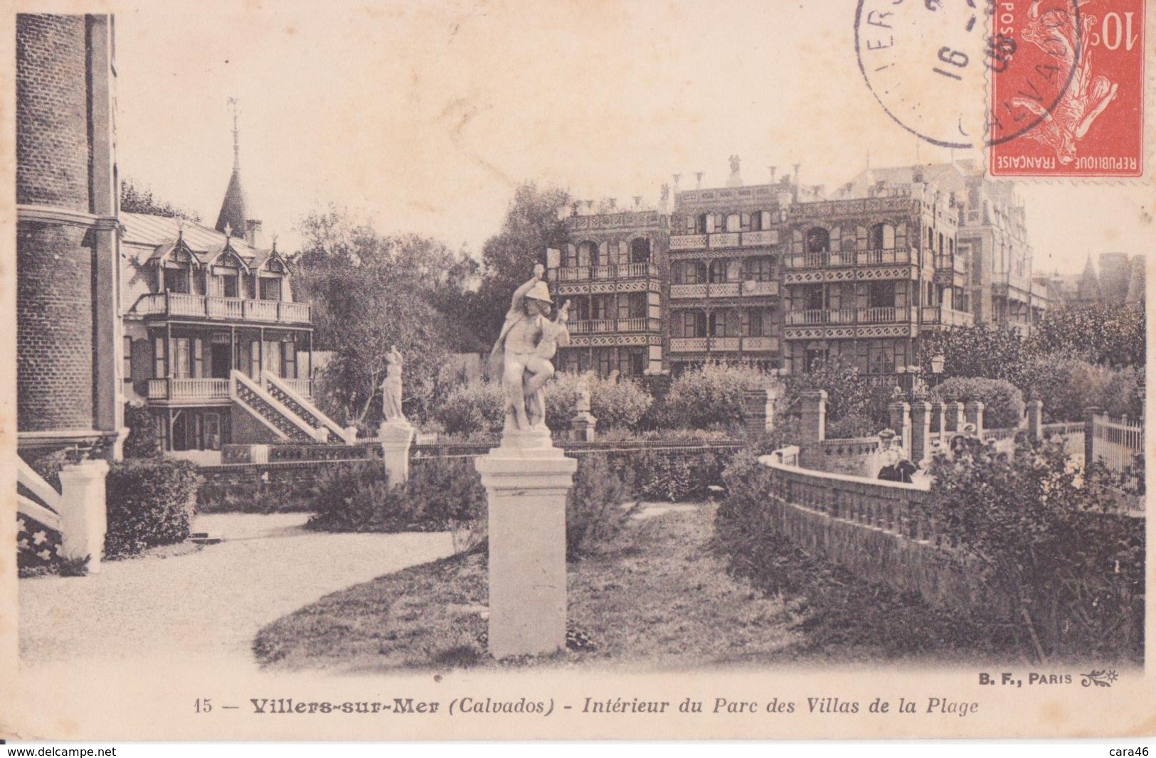 CPA - 15.  VILLERS SUR MER - Intérieur Du Parc Des Villas De La Plage - Villers Sur Mer