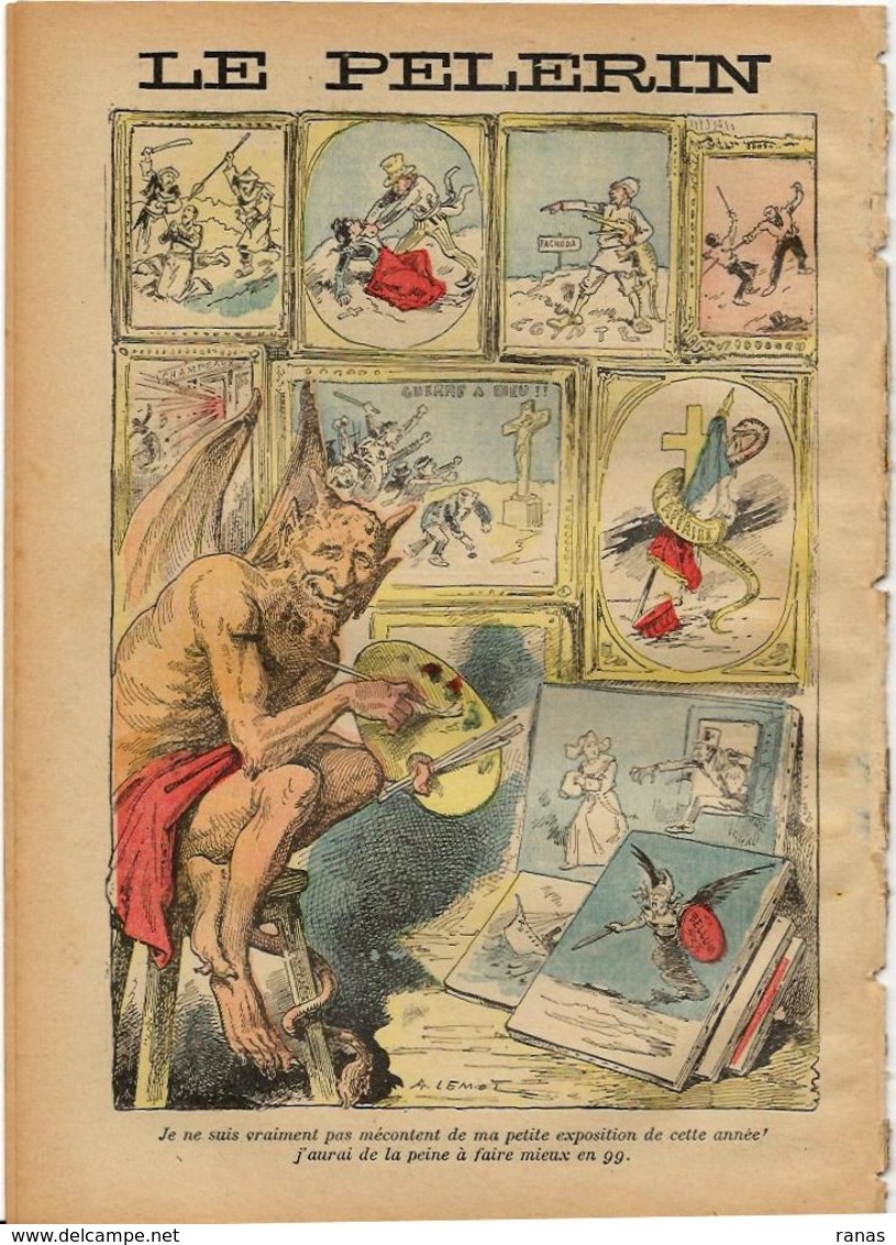 Suisse AIROLO Revue Le Pélerin N° 1149 De 1899 Diable Krampus - 1850 - 1899