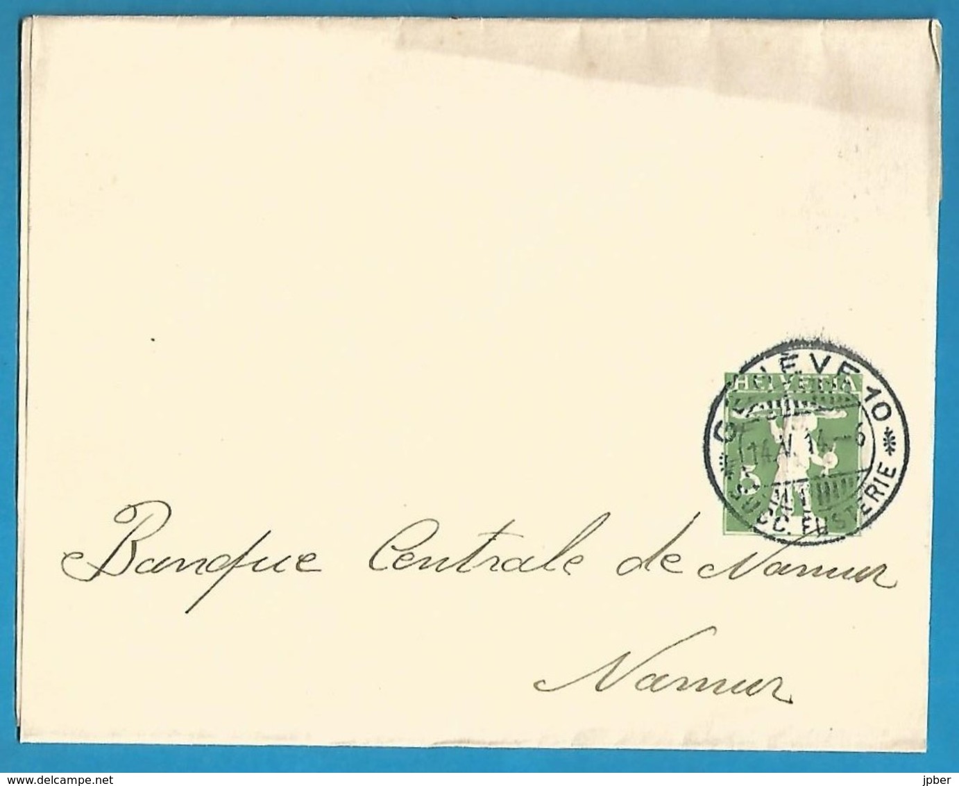 (D016) - Suisse - Bande Pour Journal GENEVE Fusterie 14-5-1914 Vers Namur (Belgique) - Interi Postali