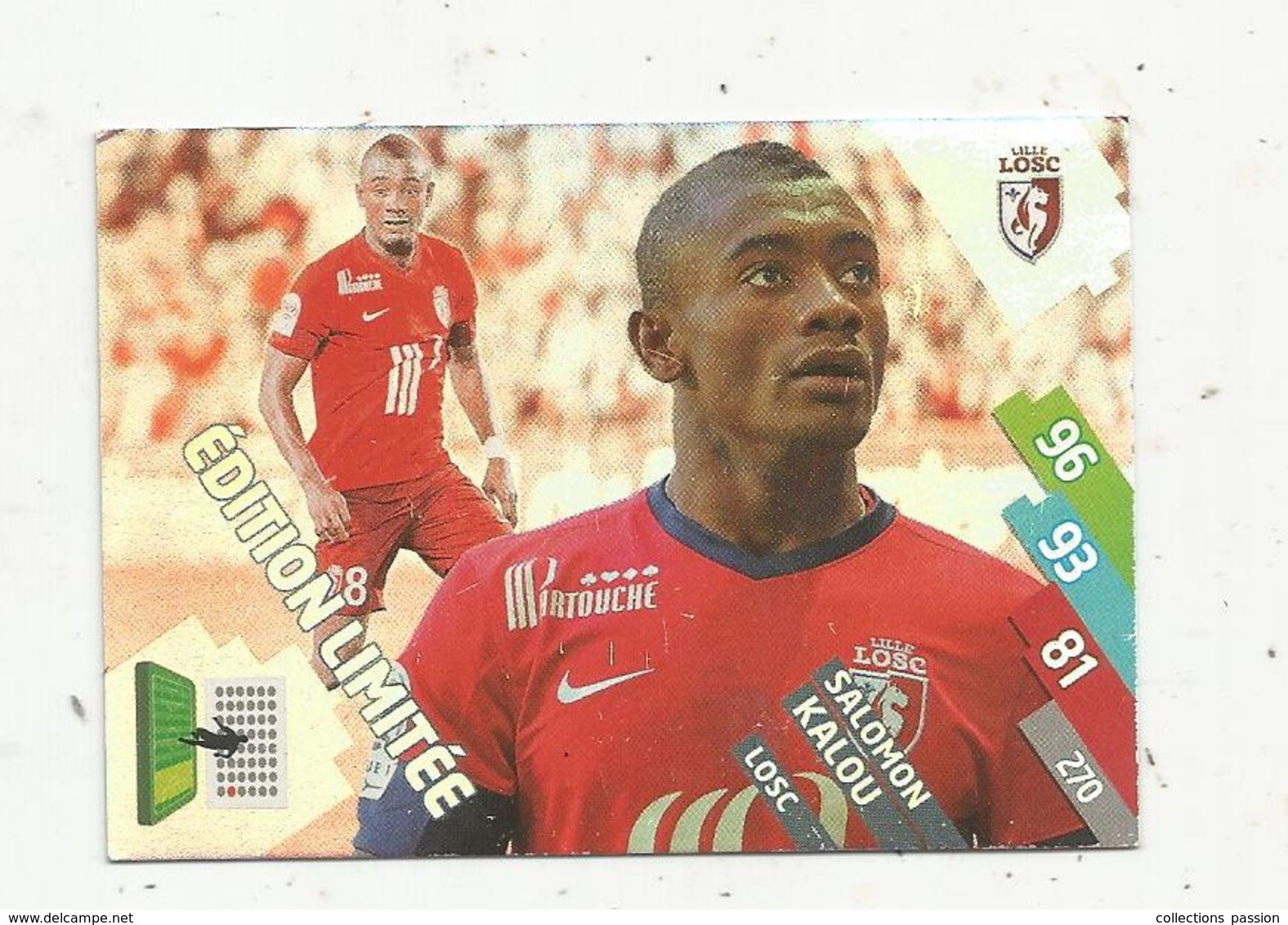 Football , Trading Card , Carte , ADRENALYN XL , 2014-2015 ,PANINI , Salomon KALOU , 2 Scans - Trading Cards