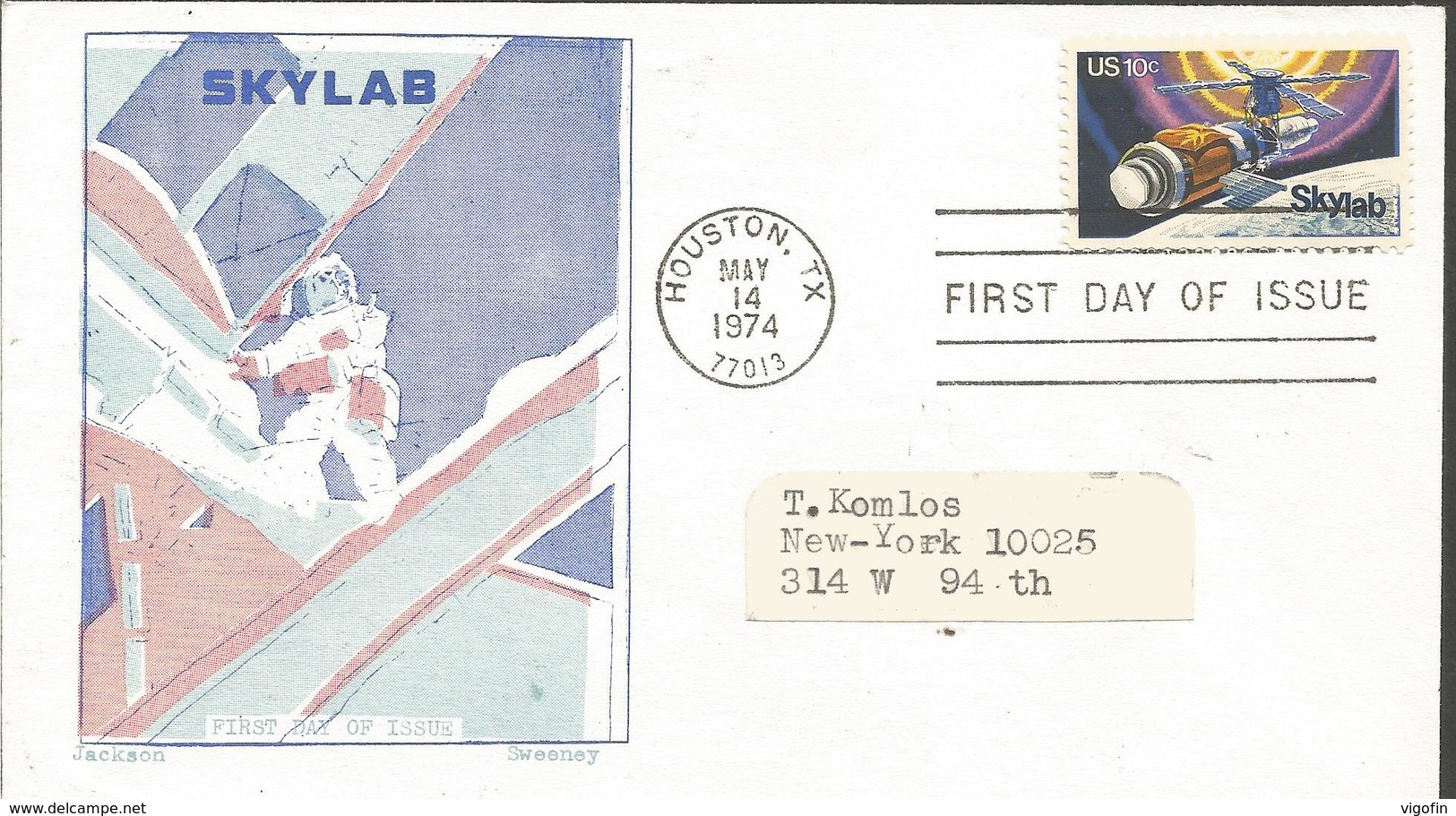 SPACE, U S A, FDC - North  America