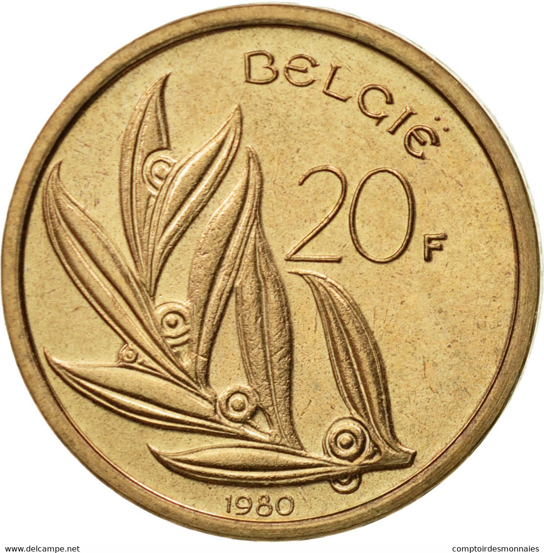 Monnaie, Belgique, 20 Francs, 20 Frank, 1980, SUP, Nickel-Bronze, KM:160 - 20 Francs