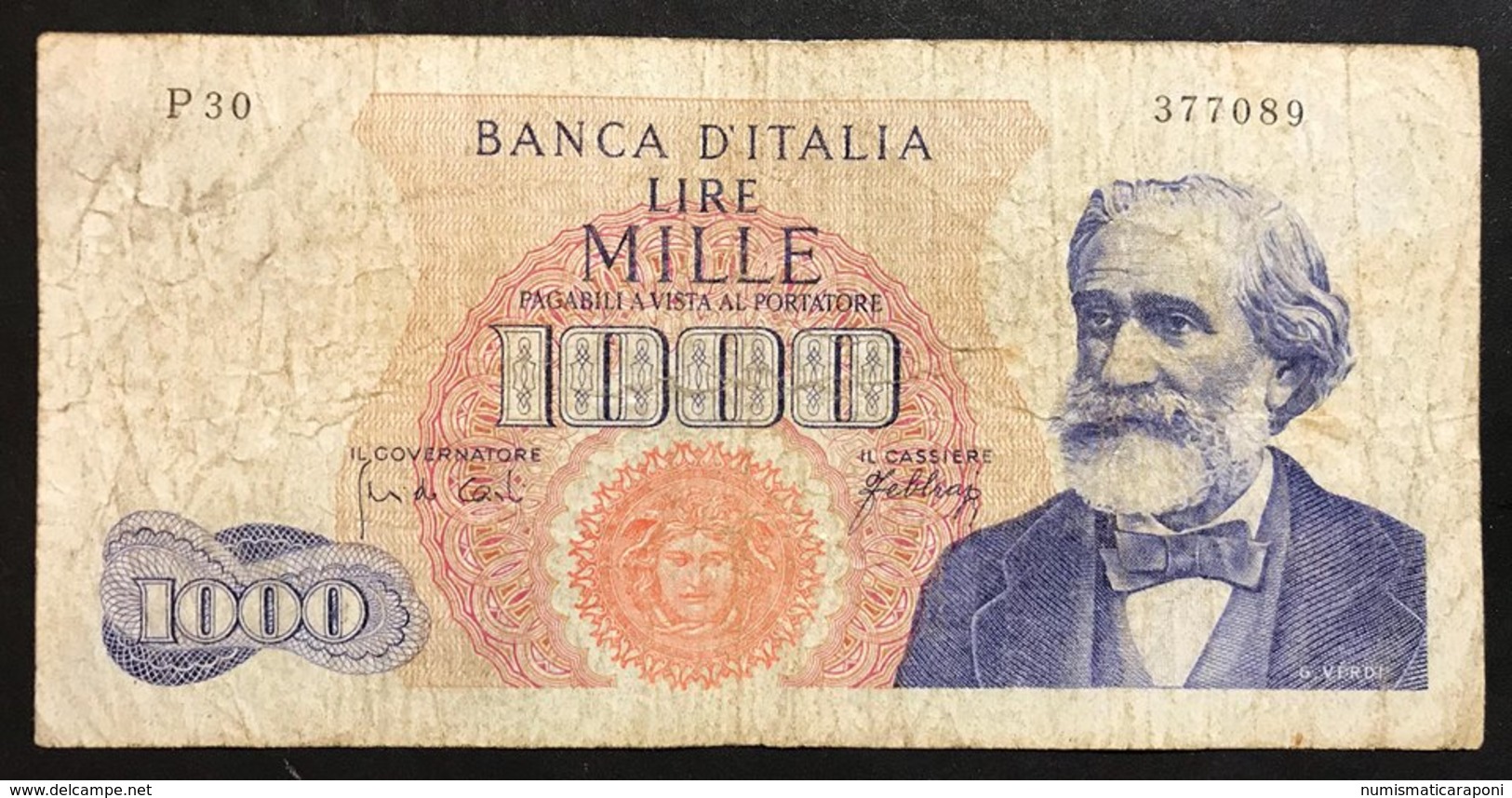 1000 Lire Verdi I° Tipo 10 08 1965    LOTTO 2177 - 1000 Lire