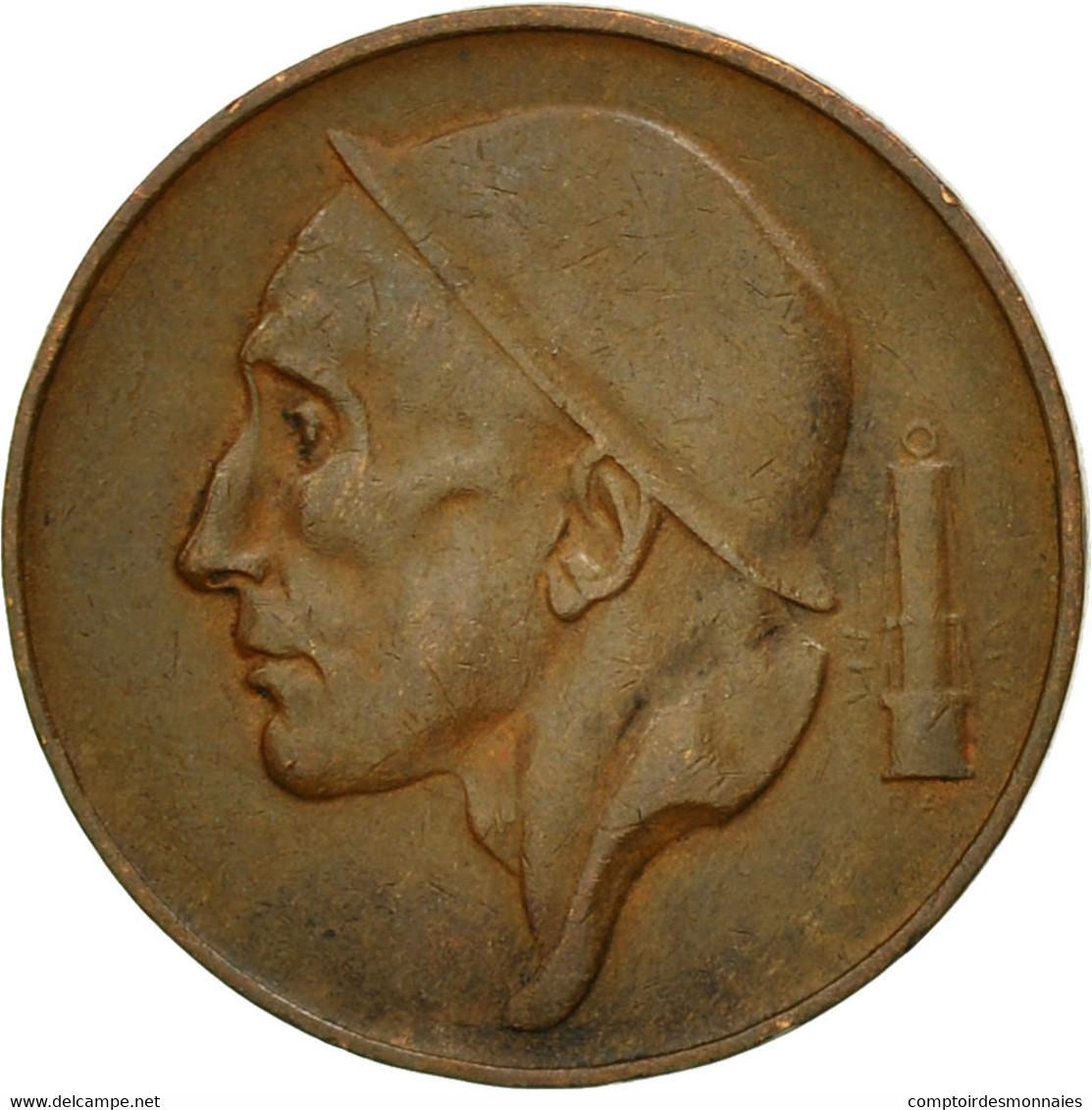 Monnaie, Belgique, 50 Centimes, 1953, Bruxelles, TTB, Bronze, KM:145 - 25 Centimes