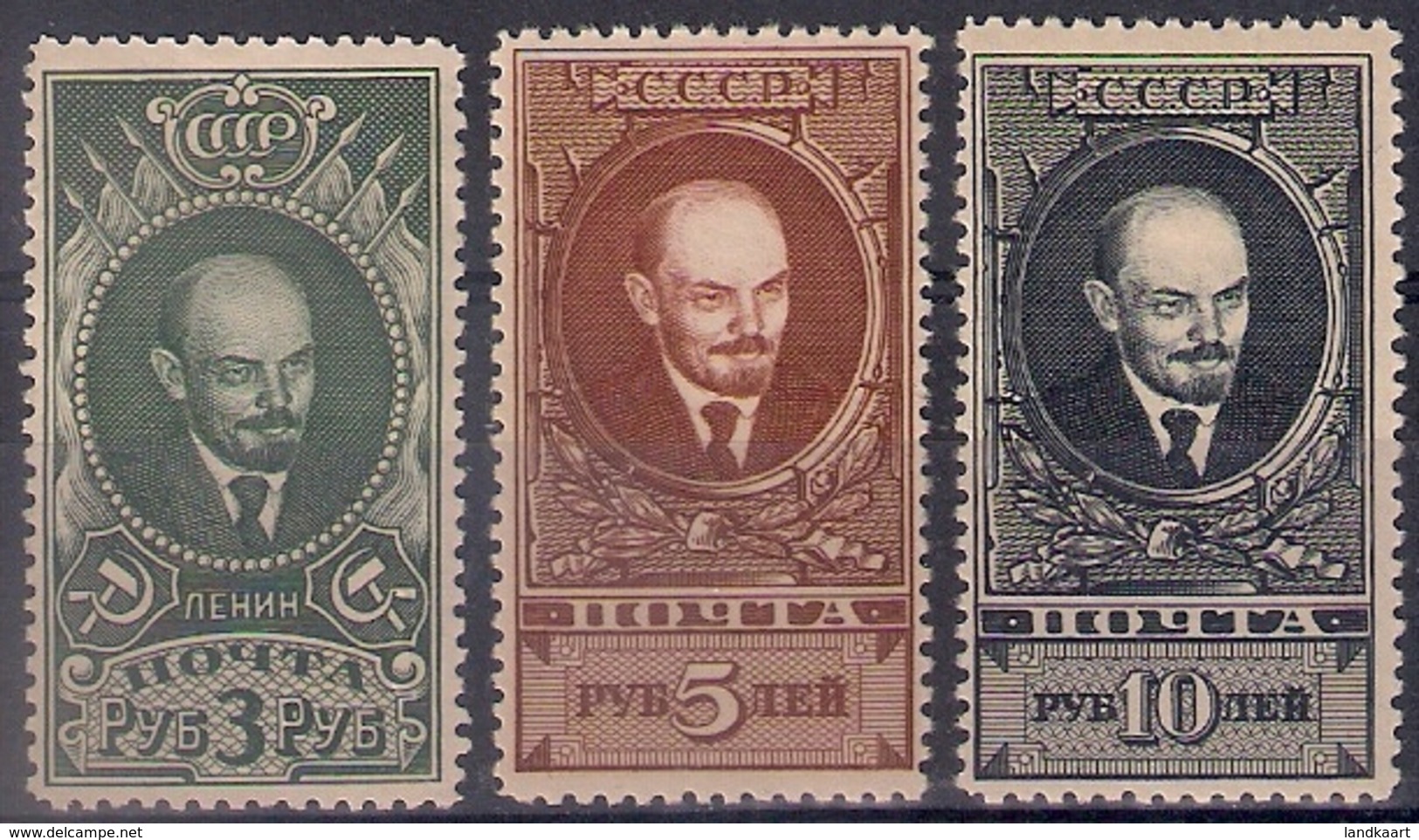 Russia 1939, Michel Nr 687-89, MLH OG - Nuovi