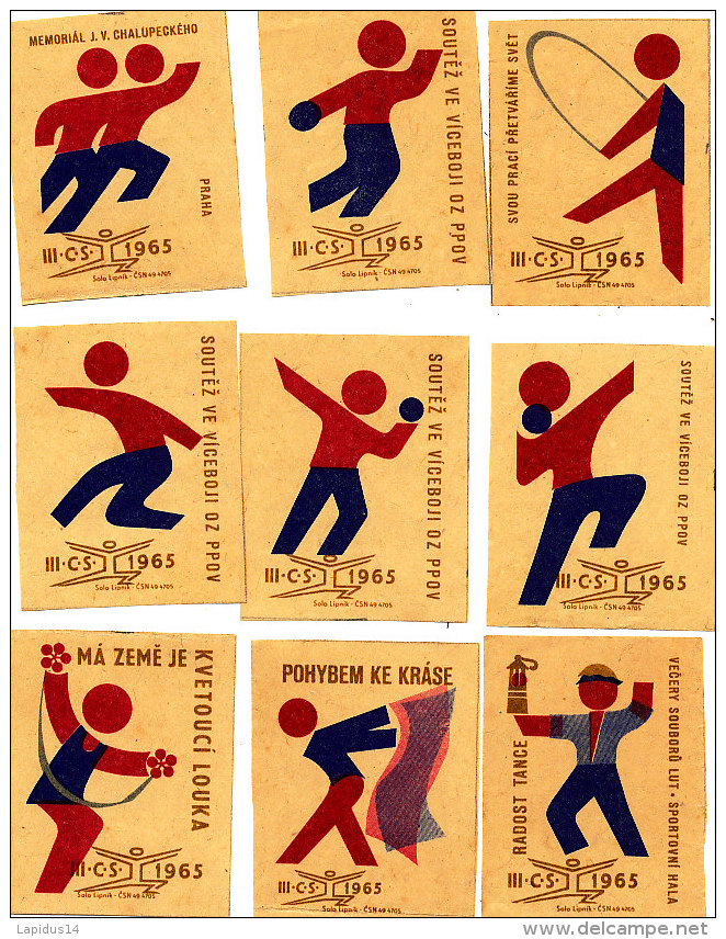 LOT D'ANCIENNES  ETIQUETTES DE BOITE D'ALLUMETTES - Matchbox Labels