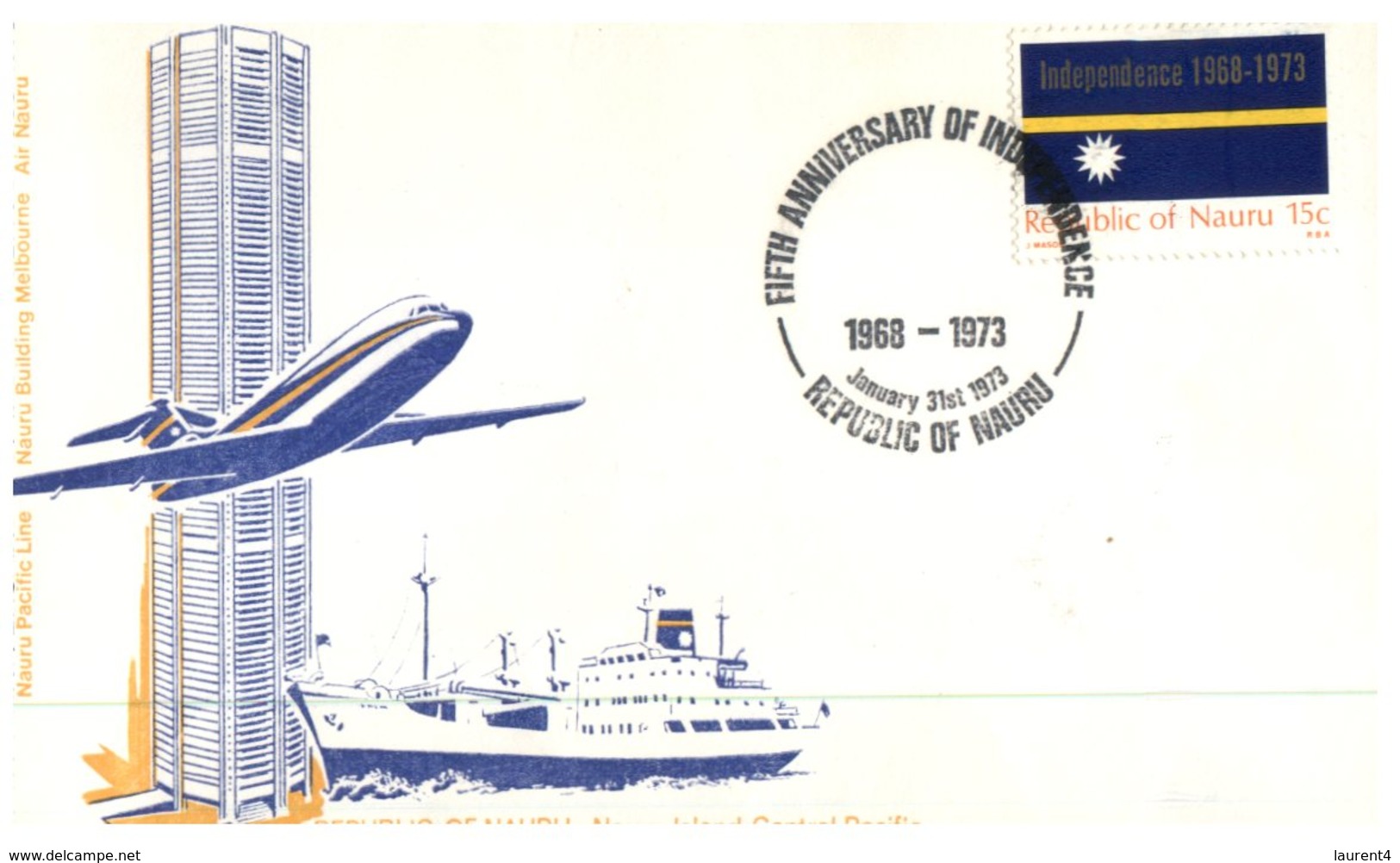 (110) Nauru FDC Cover - 1973 - Nauru