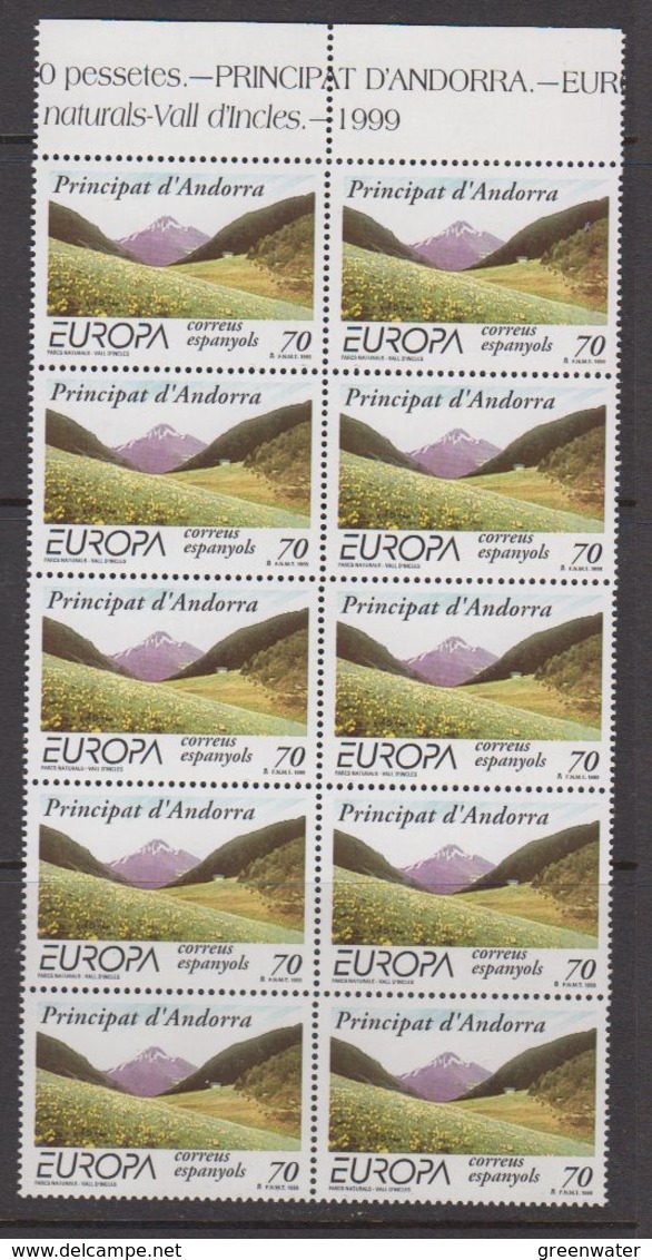 Europa Cept 1999 Andorra Sp. 1v 10x  ** Mnh (39997) - 1999