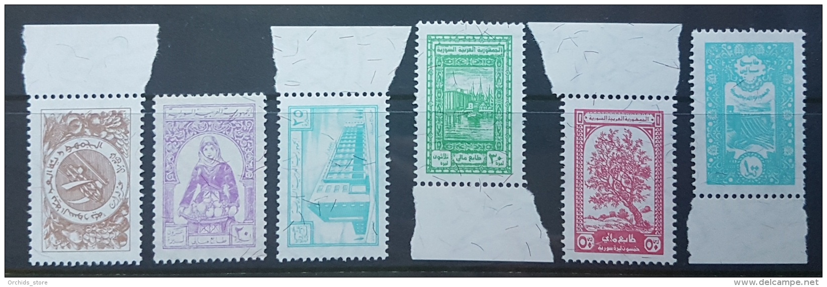 AS - Syria 2018 Current Fiscal Revenue Stamps 10L/20L/25L/30L/50L/100L - MNH - Syria