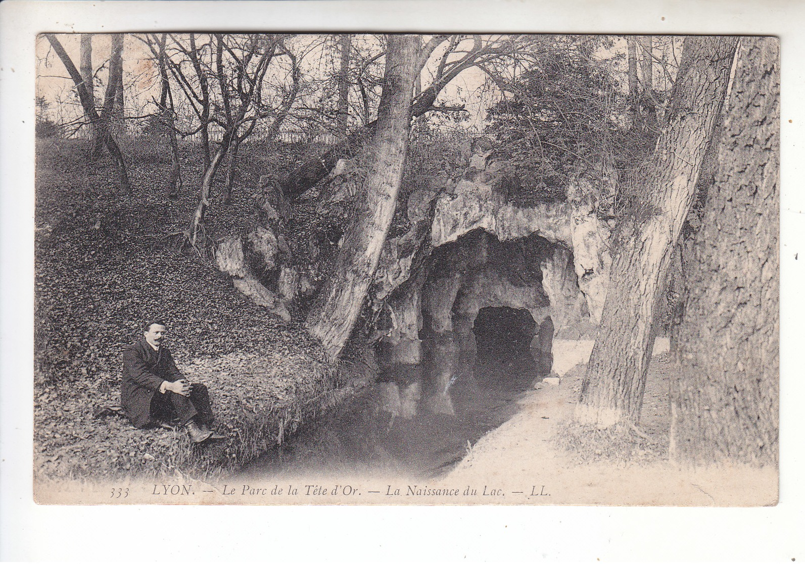 Sp- 69 - LYON - Le Parc De La Tete D'Or - La Naissance Du Lac Homme - Cachet - 1915 - Autres & Non Classés