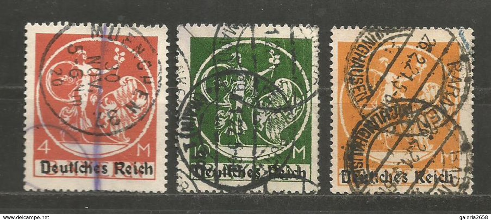 DR   - Mi 135 - 136 - 137   - D 2601 - Used Stamps